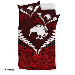 New Zealand Koru Bedding Set, Kiwi Bird Duvet Cover And Pillow Case 01