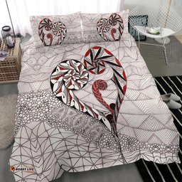 New Zealand Bedding Set, Koru Aroha Maori Duvet Cover And Pillow Case
