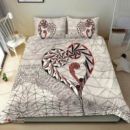New Zealand Bedding Set, Koru Aroha Maori Duvet Cover And Pillow Case