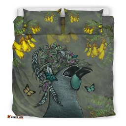 New Zealand Bedding Set, Huia Bird Duvet Cover And Pillow Case 09