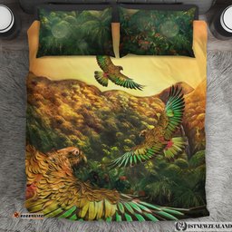 New Zealand Bedding Set, Kea Bird Duvet Cover And Pillow Case