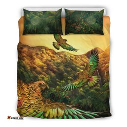 New Zealand Bedding Set, Kea Bird Duvet Cover And Pillow Case