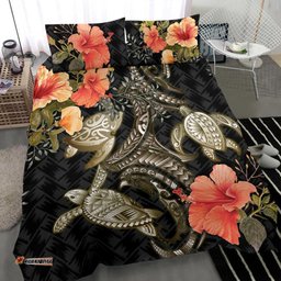 Turtle Mix Hibiscus Bedding Set Polynesian