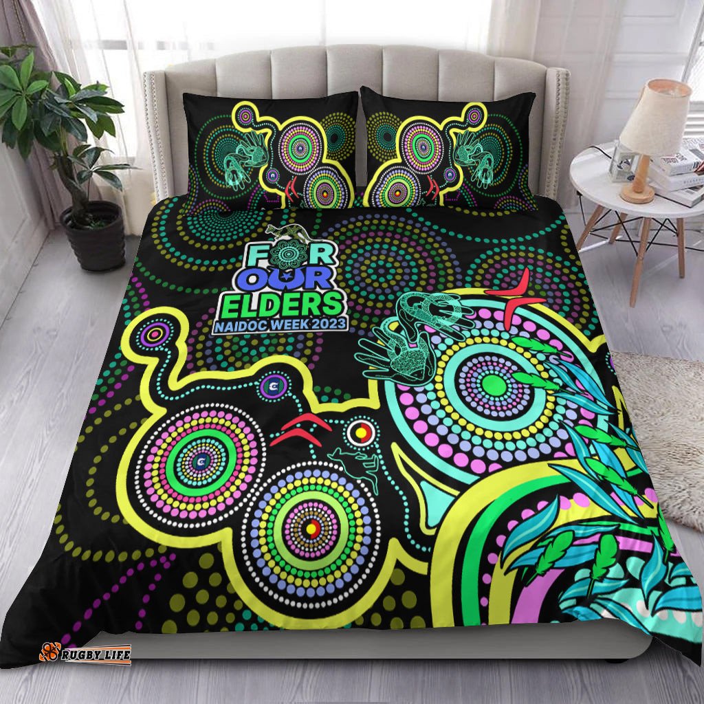 NAIDOC Week 2023 Bedding Set Indigenous Tribal Ver.02 Yellow