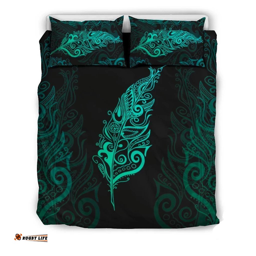 Light Silver Fern New Zealand Bedding Set Mint