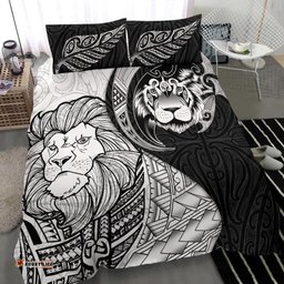 Lion Maori Tattoo, Silver Fern Bedding Set