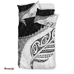 Signature Custom, Paua Shell Maori Silver Fern Bedding Set