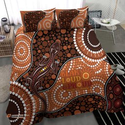 Lizard NAIDOC 2024 Bedding Set Aboriginal Art Style