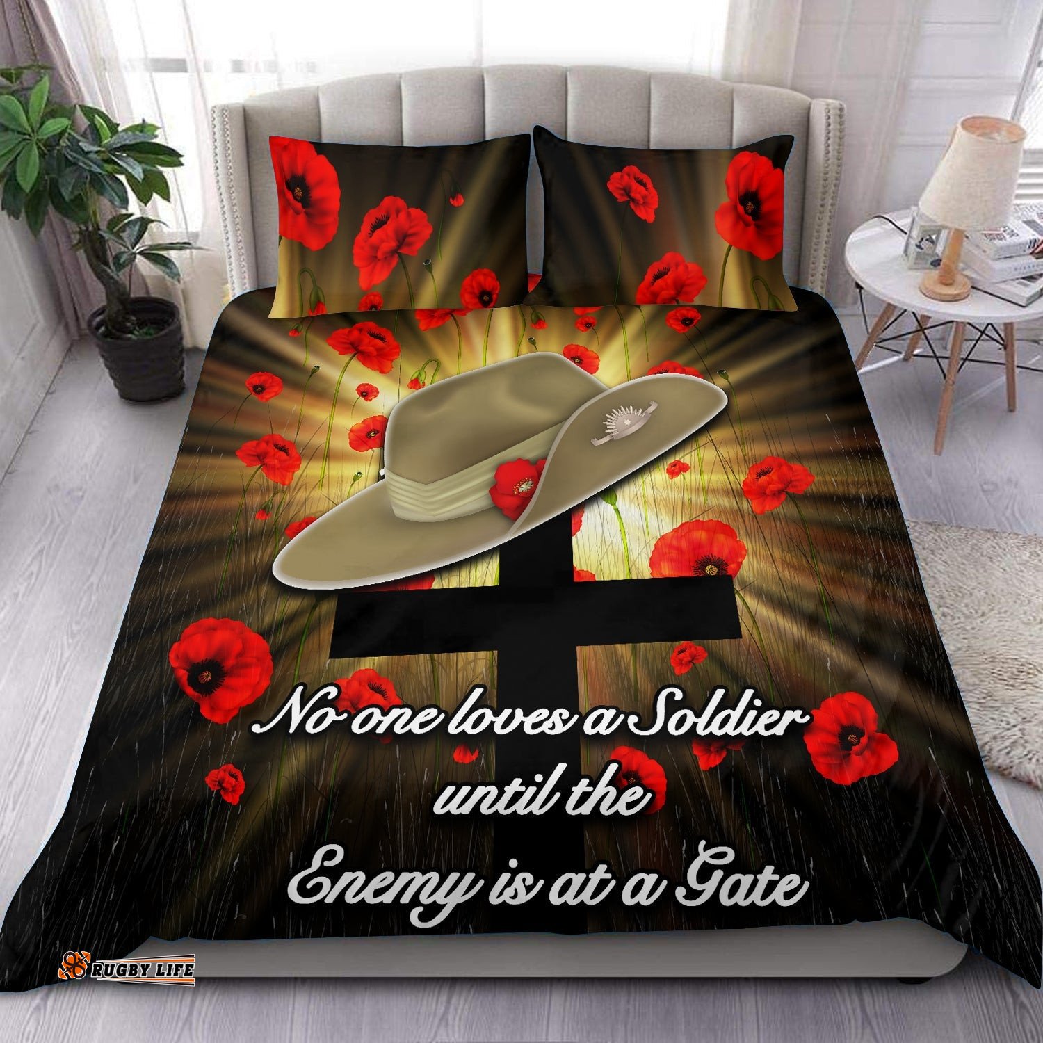 ANZAC Soldier Remember Them Bedding Set LT20