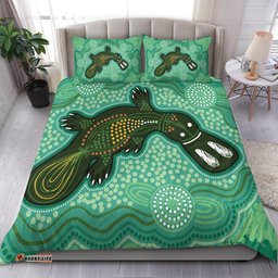 Australia Aboriginal Bedding Set Indigenous Platypus Ver 10