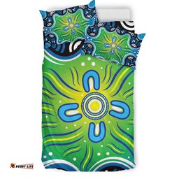 Aboriginal Bedding Set Indegenous Dot Painting Art 05