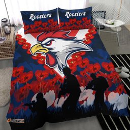 Roosters ANZAC 2022 Bedding Set We Will Remember Them