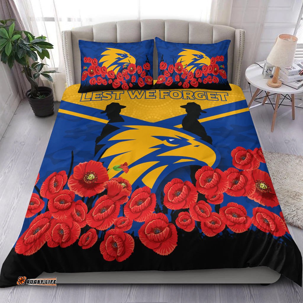 Eagles ANZAC Day Indigenous Art Bedding Set