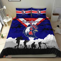 Sydney Roosters ANZAC 2022 Bedding Set Simple Style Blue