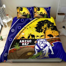 Bulldogs ANZAC Day Bedding Set Rosemary Starring Night Style