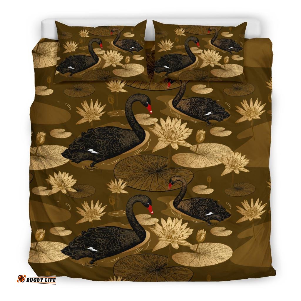 Australia Bedding Sets Swans Bed Lake Landscape Art Sets 08