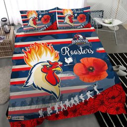 Sydney Roosters Style ANZAC Day Bedding Set 06