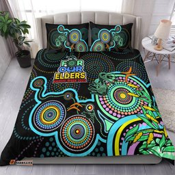 NAIDOC Week 2023 Bedding Set Indigenous Tribal Ver.02 Aqua