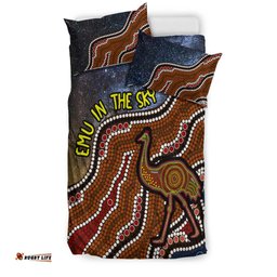 Emu In The Sky Australia Aboriginal Bedding Set LT2