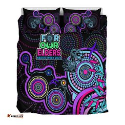 NAIDOC Week 2023 Bedding Set Indigenous Tribal Ver.02 Purple