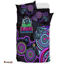 NAIDOC Week 2023 Bedding Set Indigenous Tribal Ver.02 Purple