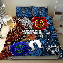 NAIDOC Week 2024 Indigenous Bedding Set Keep The Fire Burning