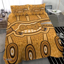 Australia Aboriginal Bedding Set Indigenous Platypus Ver 05