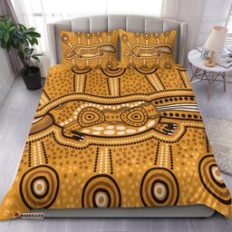 Australia Aboriginal Bedding Set Indigenous Platypus Ver 05