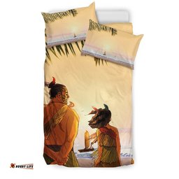 Maori People With Beach Bedding Set