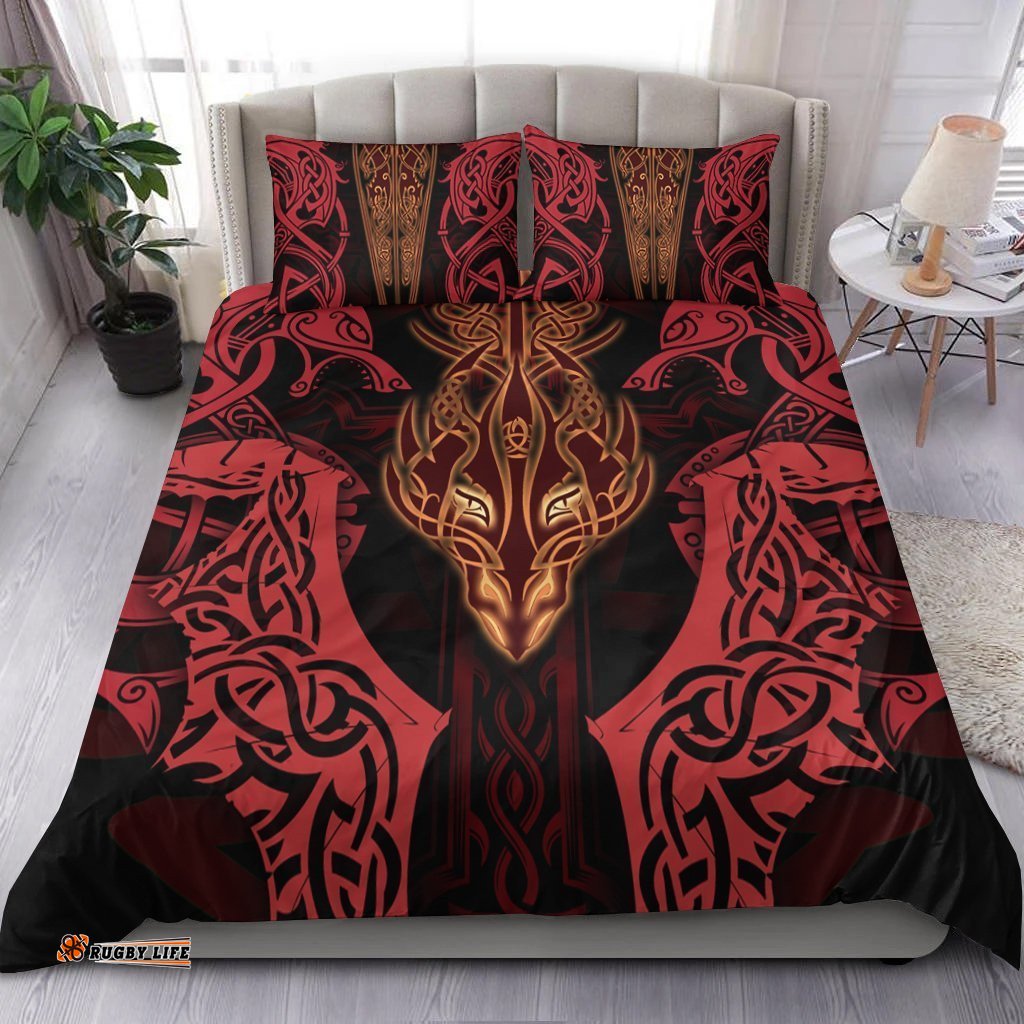 Celtic Dragon Bedding Set Dragon Sword, Cross Patterns