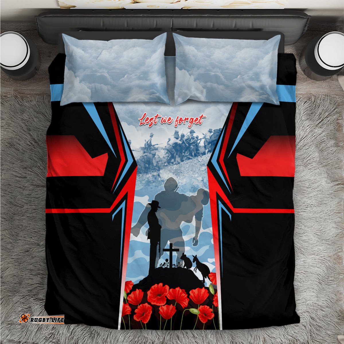 Australia ANZAC Day Bedding Set Gallipoli Soldiers Simple Style
