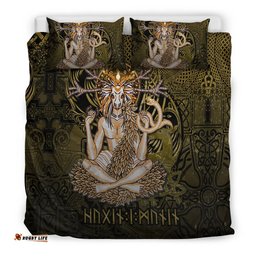 Cernunnos Goddess Bedding Set Celtic God of the Forest