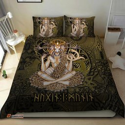 Cernunnos Goddess Bedding Set Celtic God of the Forest