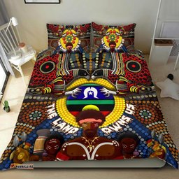 The Land Owns Us Aboriginal Bedding Set