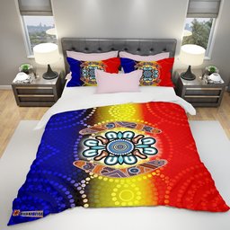 Aboriginal Indigenous Boomerang Colorful Bedding Set LT20