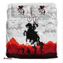 Custom Personalised St. George Illawarra Dragons ANZAC 2022 Bedding Set Simple Style White