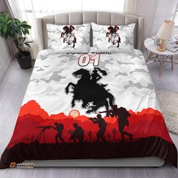 Custom Personalised St. George Illawarra Dragons ANZAC 2022 Bedding Set Simple Style White