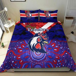 Sydney Roosters ANZAC 2022 Bedding Set Indigenous Vibes Blue