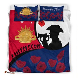 ANZAC Day Bedding Set We will remember Them 09
