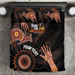 NAIDOC Week 2024 Personalised Bedding Set Aboriginal Hand Stencils