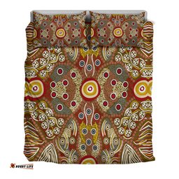 Aboriginal Art Dot Vibes Bedding Set Indigenous NO.2