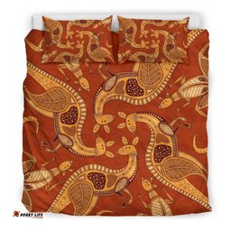 Aboriginal Bedding Sets, Kangaroo Patterns Animals Art