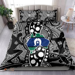 Torest Trait Islands Map Mix Aboriginal Pattern Bedding Set TS04