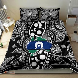Torest Trait Islands Map Mix Aboriginal Pattern Bedding Set TS04