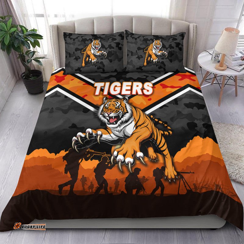 Wests Tigers ANZAC 2022 Bedding Set Simple Style