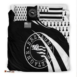 Brittany Celtic Bedding Set Flag of Brittany