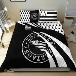 Brittany Celtic Bedding Set Flag of Brittany