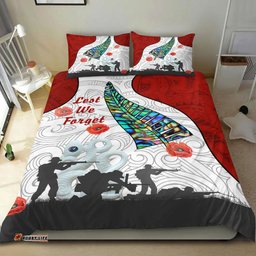 New Zealand ANZAC Fern and Maori Bedding Set
