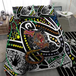 Aboriginal Lizzard Pattern Dot Art Bedding Set TS04