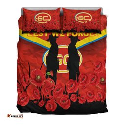 Gold Coast Suns ANZAC Day Bedding Set Indigenous Art